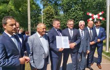 Podpisanie umowy na modernizację linii kolejowej 97 Sucha Beskidzka - Żywiec fot. Katarzyna Głowacka