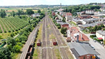 Stacja Kcynia Widok z góry na stację Kcynia. fot. Szymon Danielek PLK
