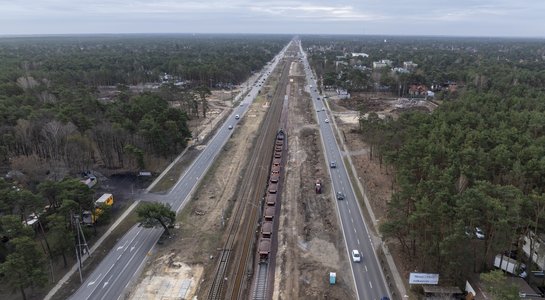 Zdjęcie z lotu ptaka na linii LK7