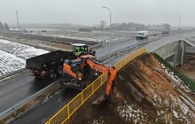 Szymbory - prace na budowie wiaduktu. fot. Artur Lewandowski PKP Polskie Linie Kolejowe SA
