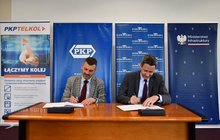 Podpisanie listu intecyjnego między prezesem PLK SA i prezesem PKP SA ws. przejęcia PKP Telkol fot. Rafał Wilgusiak PLK SA 3