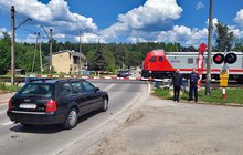 Akcja Bezpieczny Przejazd w Zagnańsku, fot. Piotr Hamarnik