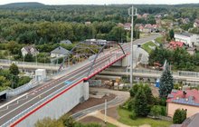 Nowy wiadukt w Jaworznie Ciężkowicach nad linią kolejową Katowice - Kraków, fot. Krzysztof Dzidek