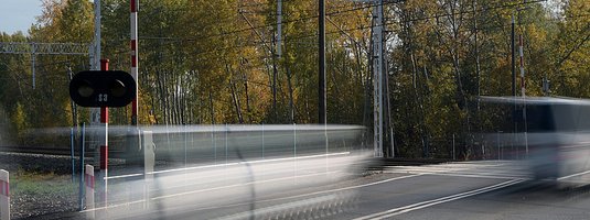 Przejazd kolejowo-drogowy w Łowiczu