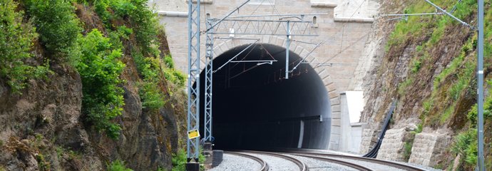 Tunel koło Trzcińska. Wejście od strony Wojanowa.01 Fot. M. Pabiańska 05.2024 