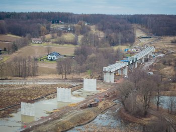 Nowy most kolejowy w Zebrzydowicach, fot. Łukasz Hachuła PLK SA 1