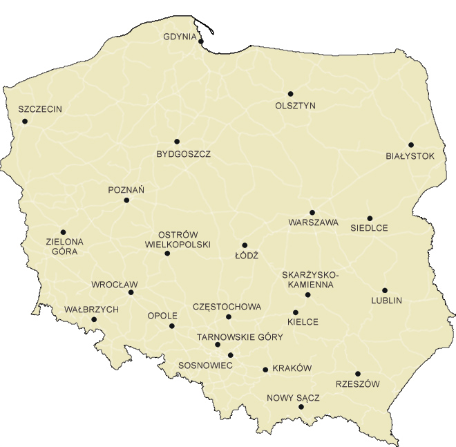 Mapa Polski